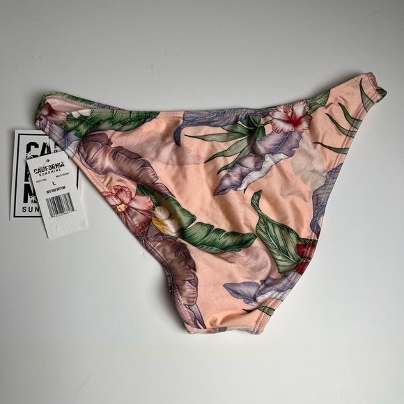 CALIFORNIA Sunshine floral bikini bottom. NWT - Picture 4 of 5